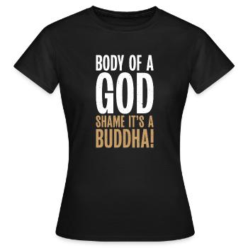 Cadeaux de graisse drôles - T-shirt Femme - noir - Devant - AI Model Female 172 dark (172cm)