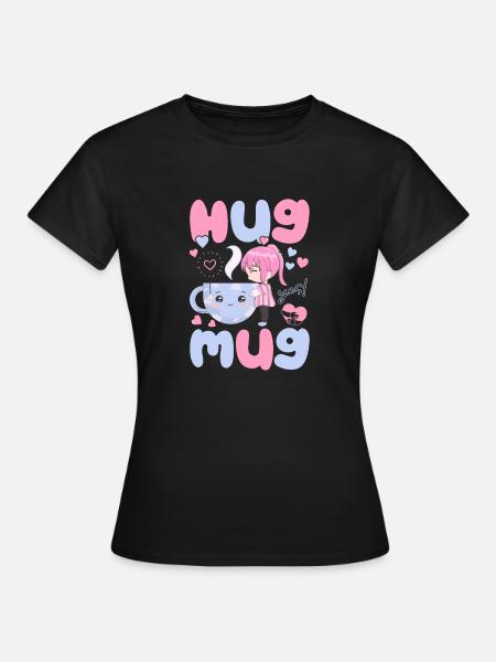 Kuscheliger Kaffeebecher - Kleines Mädchen - Frauen T-Shirt - Schwarz