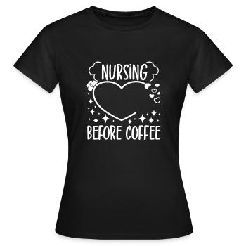 CNA Nursing Quotes Certified Nurse Assistant Gifts - Frauen T-Shirt - Schwarz - Vorne - AI Model Female 172 dark (172cm)