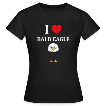 Citation humour Oiseau aigle - T-shirt Femme - noir - Devant - AI Model Female 172 dark (172cm)