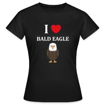 Citation humour Oiseau aigle - T-shirt Femme - noir - Devant - AI Model Female 172 dark (172cm)
