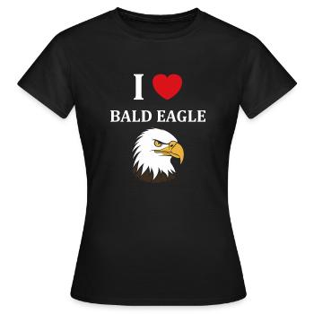 Citation humour Oiseau aigle - T-shirt Femme - noir - Devant - AI Model Female 172 dark (172cm)