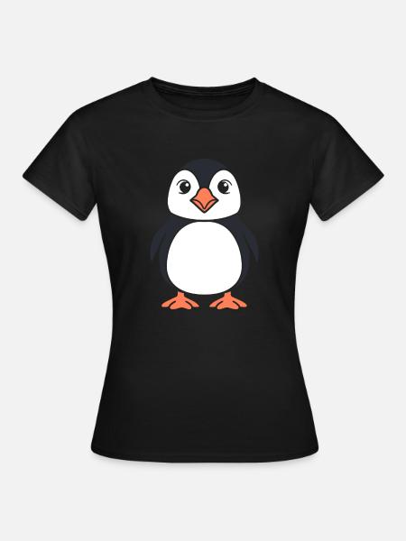 macareux - Dame-T-shirt - sort