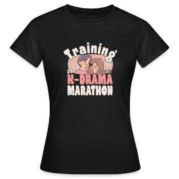 Korean Drama Enthusiast Exclusive Gifts - Frauen T-Shirt - Schwarz - Vorne - AI Model Female 172 dark (172cm)