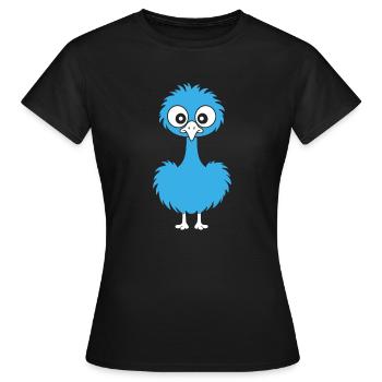 Strauß - Frauen T-Shirt - Schwarz - Vorne - AI Model Female 172 dark (172cm)