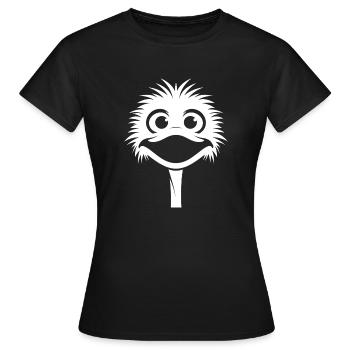 Strauß - Frauen T-Shirt - Schwarz - Vorne - AI Model Female 172 dark (172cm)