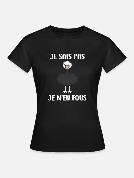 Strauß Zitat - Frauen T-Shirt - Schwarz