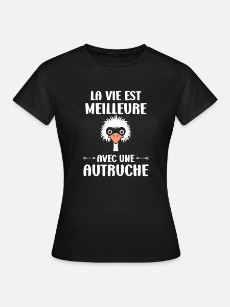 Strauß Zitat - Frauen T-Shirt - Schwarz