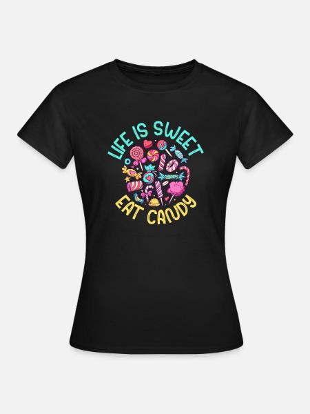 Candy Gift - Frauen T-Shirt - Schwarz