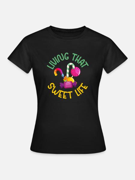 Candy Gift - Frauen T-Shirt - Schwarz