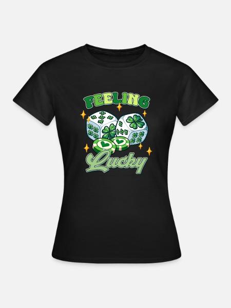Glücksgefühl am St. Patrick's Day - Frauen T-Shirt - Schwarz