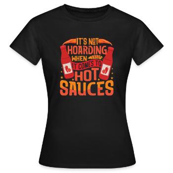 Spicy Food Pepper Lover Outfit for Spicy - Women's T-Shirt - black - Front - AI Model Female 172 dark (172cm)