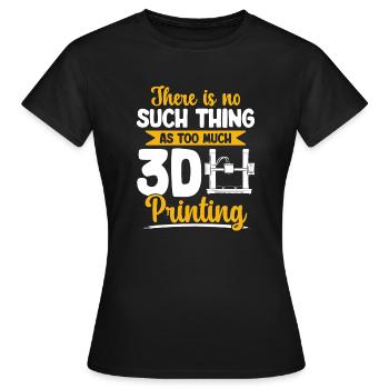 3D Drucker 3D Druck - Frauen T-Shirt - Schwarz - Vorne - AI Model Female 172 dark (172cm)