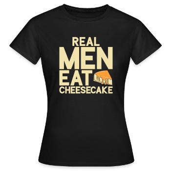 Cadeau de gâteau au fromage - T-shirt Femme - noir - Devant - AI Model Female 172 dark (172cm)