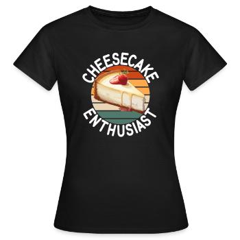 Cadeau de gâteau au fromage - T-shirt Femme - noir - Devant - AI Model Female 172 dark (172cm)