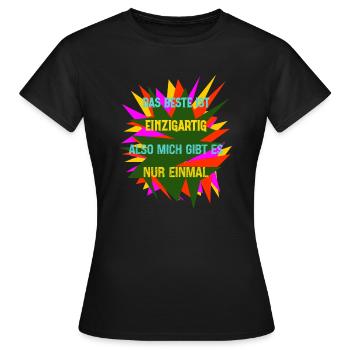 Les gens sont individuels et uniques - T-shirt Femme - noir - Devant - AI Model Female 172 dark (172cm)