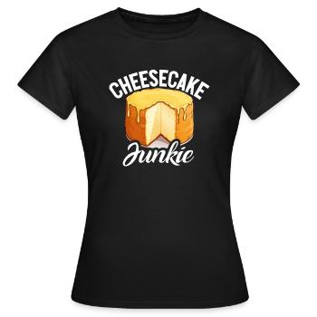 Cadeau de gâteau au fromage - T-shirt Femme - noir - Devant - AI Model Female 172 dark (172cm)