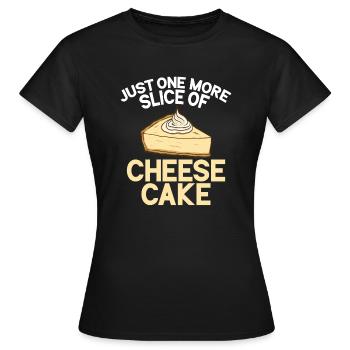 Cadeau de gâteau au fromage - T-shirt Femme - noir - Devant - AI Model Female 172 dark (172cm)