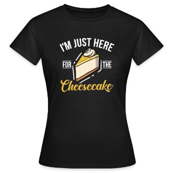 Cadeau de gâteau au fromage - T-shirt Femme - noir - Devant - AI Model Female 172 dark (172cm)