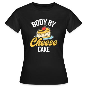 Cadeau de gâteau au fromage - T-shirt Femme - noir - Devant - AI Model Female 172 dark (172cm)