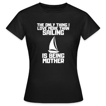 Segelsport Segler Segelschiff Segelboot Segeln - Frauen T-Shirt - Schwarz - Vorne - AI Model Female 172 dark (172cm)