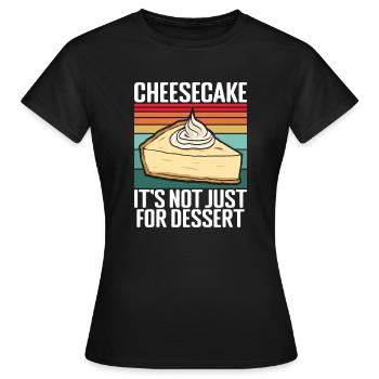 Cadeau de gâteau au fromage - T-shirt Femme - noir - Devant - AI Model Female 172 dark (172cm)