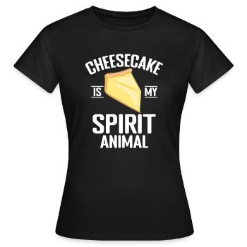 Cadeau de gâteau au fromage - T-shirt Femme - noir - Devant - AI Model Female 172 dark (172cm)