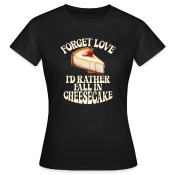 Cadeau de gâteau au fromage - T-shirt Femme - noir - Devant - AI Model Female 172 dark (172cm)