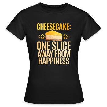 Cadeau de gâteau au fromage - T-shirt Femme - noir - Devant - AI Model Female 172 dark (172cm)