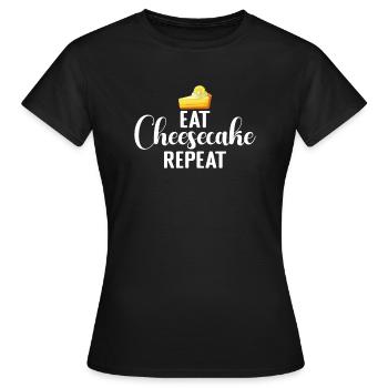 Cadeau de gâteau au fromage - T-shirt Femme - noir - Devant - AI Model Female 172 dark (172cm)