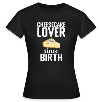 Cadeau de gâteau au fromage - T-shirt Femme - noir - Devant - AI Model Female 172 dark (172cm)