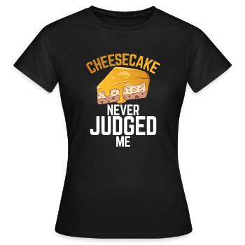 Cadeau de gâteau au fromage - T-shirt Femme - noir - Devant - AI Model Female 172 dark (172cm)