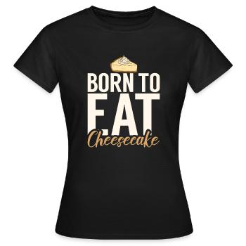 Cadeau de gâteau au fromage - T-shirt Femme - noir - Devant - AI Model Female 172 dark (172cm)