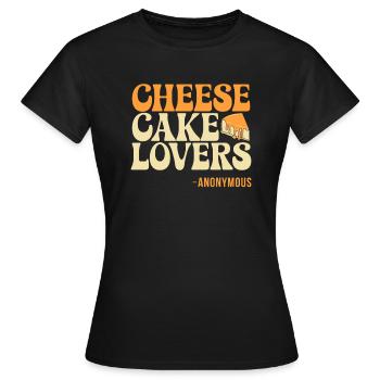 Cadeau de gâteau au fromage - T-shirt Femme - noir - Devant - AI Model Female 172 dark (172cm)