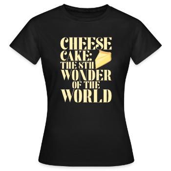 Cadeau de gâteau au fromage - T-shirt Femme - noir - Devant - AI Model Female 172 dark (172cm)