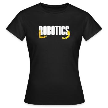 Robotics Robot Programmer - Women's T-Shirt - black - Front - AI Model Female 172 dark (172cm)