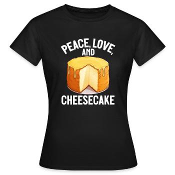 Cadeau de gâteau au fromage - T-shirt Femme - noir - Devant - AI Model Female 172 dark (172cm)