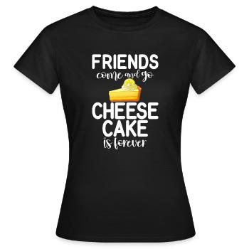 Cadeau de gâteau au fromage - T-shirt Femme - noir - Devant - AI Model Female 172 dark (172cm)