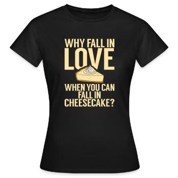 Cadeau de gâteau au fromage - T-shirt Femme - noir - Devant - AI Model Female 172 dark (172cm)