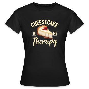 Cadeau de gâteau au fromage - T-shirt Femme - noir - Devant - AI Model Female 172 dark (172cm)