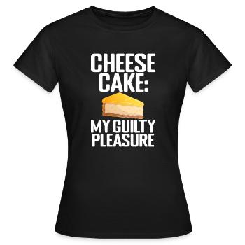 Cadeau de gâteau au fromage - T-shirt Femme - noir - Devant - AI Model Female 172 dark (172cm)
