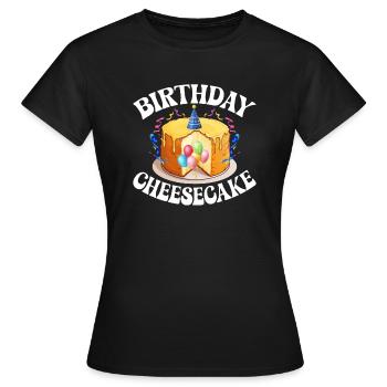 Cadeau de gâteau au fromage - T-shirt Femme - noir - Devant - AI Model Female 172 dark (172cm)