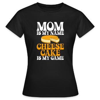 Cadeau de gâteau au fromage - T-shirt Femme - noir - Devant - AI Model Female 172 dark (172cm)