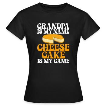 Cadeau de gâteau au fromage - T-shirt Femme - noir - Devant - AI Model Female 172 dark (172cm)