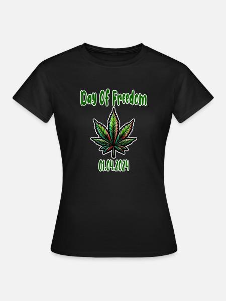 Hanf, Cannabis, Gras, Babak, Bobaz - Frauen T-Shirt - Schwarz