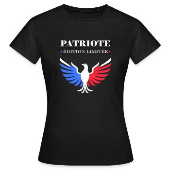 Patriot Limitierte Auflage - Frauen T-Shirt - Schwarz - Vorne - AI Model Female 172 dark (172cm)