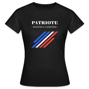 Patriot Limitierte Auflage - Frauen T-Shirt - Schwarz - Vorne - AI Model Female 172 dark (172cm)
