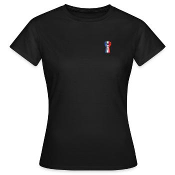France patriote - T-shirt Femme - noir - Devant - AI Model Female 172 dark (172cm)