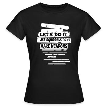 Festival Hippie Désarmement Blague Déclaration Hippie - T-shirt Femme - noir - Devant - AI Model Female 172 dark (172cm)