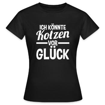 Ich Bin So Gut Drauf Ich Könnte Kotzen - Frauen T-Shirt - Schwarz - Vorne - AI Model Female 172 dark (172cm)